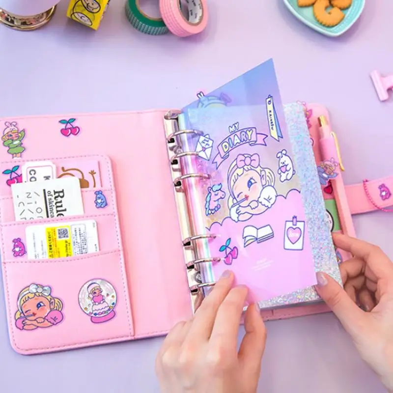 Kawaii Diy Binder notebook A6 корейский дневник на спирали планировщик записная книжка путешественники журнал Sketcbook для девочек Fichario Органайзер T9F3