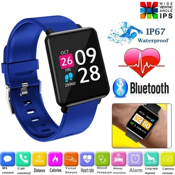 

BINSSAW Smart Watch Men Women Sports Watches Fitness Bracelet Listen Rate Monitor Blood Pressure Smartwatch Relogio IP67 + BOX