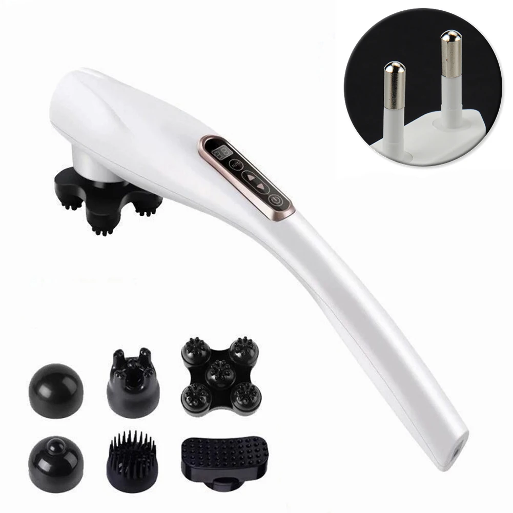 

Electric Portable Handheld Wireless Health Care Adjustable Mode Massager Full Body Neck Vibrating Rechargeable Smart Button Back