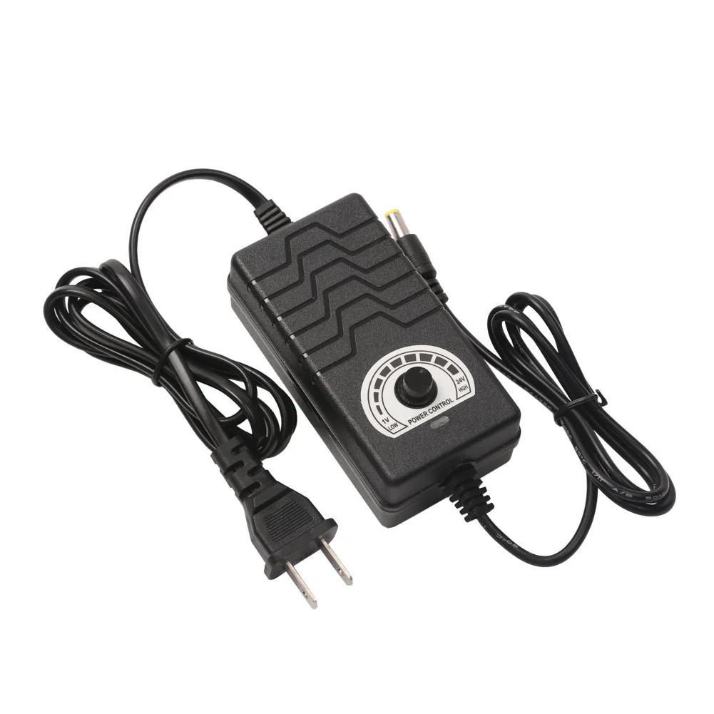 Регулируемый AC/DC адаптер 48W 1-24V 2A Led мини-вентилятор питания US Plug THIN889