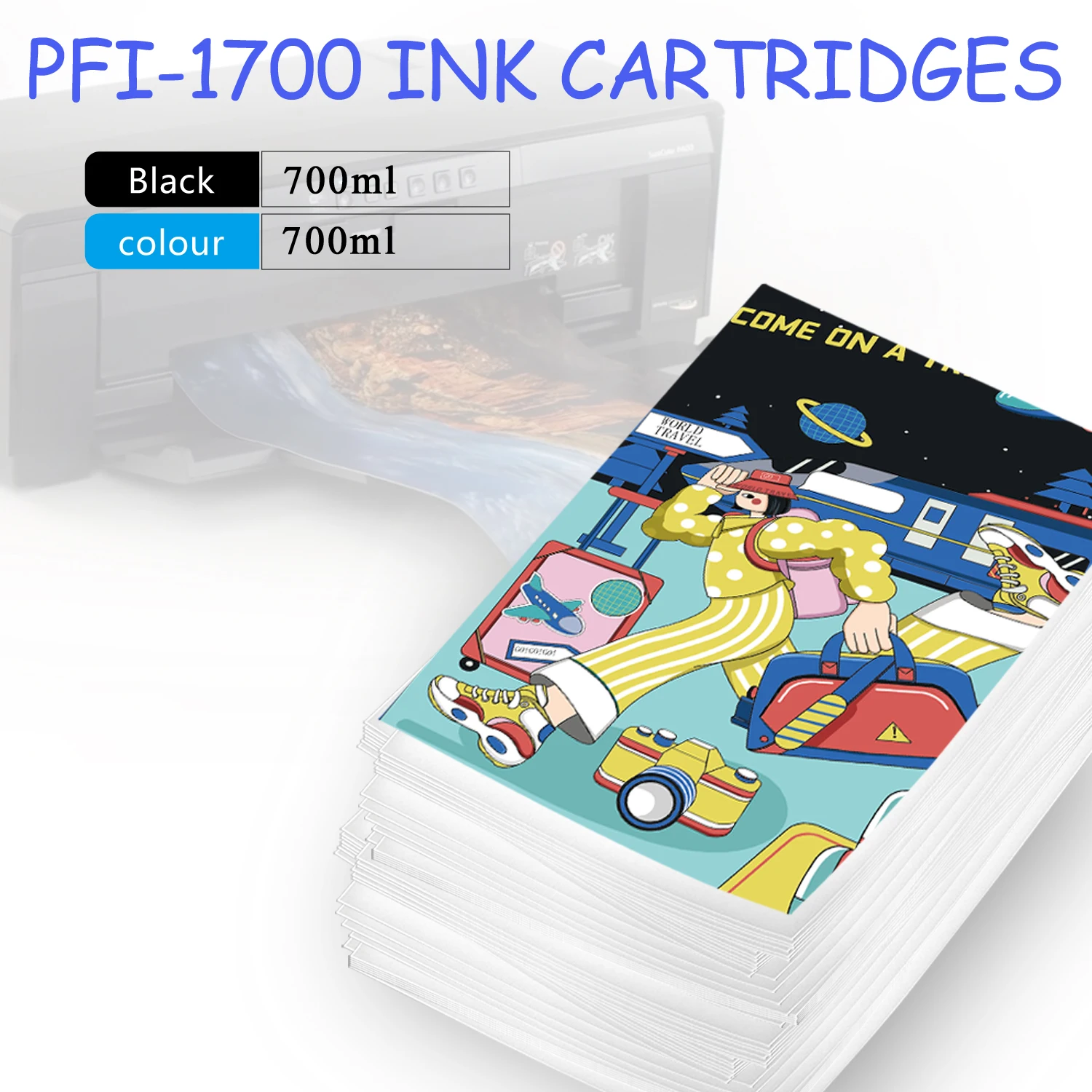 Ink Cartridge PFI1700 PFI-1700 Compatible for Canon Pro 2000 4000 4000s 6000 6000s pro 2100 4100 6100,printer supplies,ink cartridge,inkjet ink cartridge