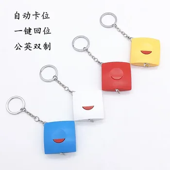 

Germany Quality Automatic Contraction 1.5m Rectangular Tape Measure Gift Leather Measuring Tape