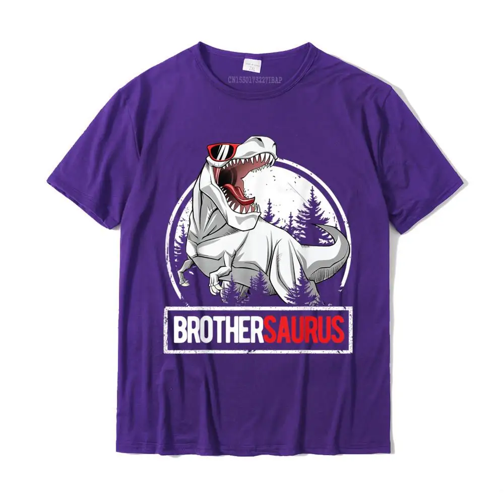Comics Casual Round Neck T-shirts Summer/Fall T Shirt Short Sleeve for Men Fashion 100% Cotton Design T-Shirt Top Quality BrotherSaurus Shirt Boys Rex Birthday Party Dinosaur Brother T-Shirt__MZ17740 purple