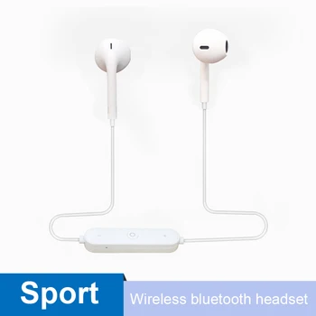 

Hanging Wireless Bluetooth Earphone S6 Music Headset Phone Neckband Sport Earbuds Earphones With Mic For IPhone Samsung Xiaomi