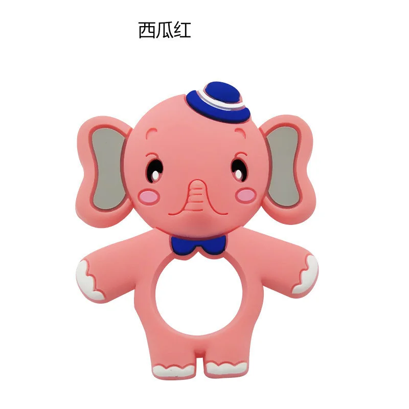 1PCS baby teether 14 1 шт., новая модель животного, детский силиконовый прорезыватель из дфп, Пищевая силиконовая бусина, сделай сам, пустышка, цепные прорезыватели, ожерелье, аксессуары, игрушка - Цвет: 1PCS baby teether 14