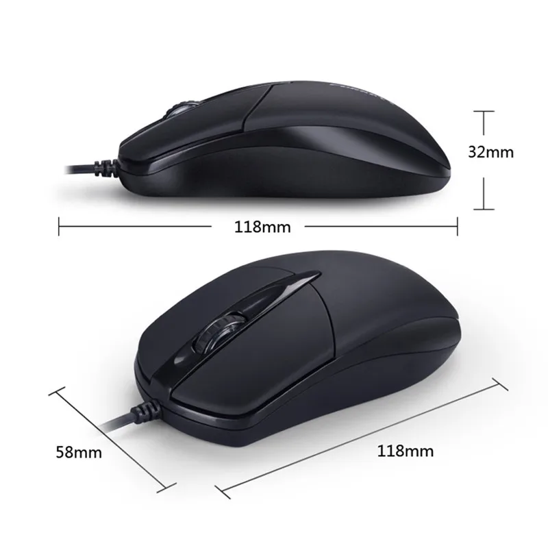 Ergonomic USB Mouse Wired 1200 DPI Optical 3 Buttons Wired Gaming Mouse Office Mice For Laptops Desktop Computer Mouse