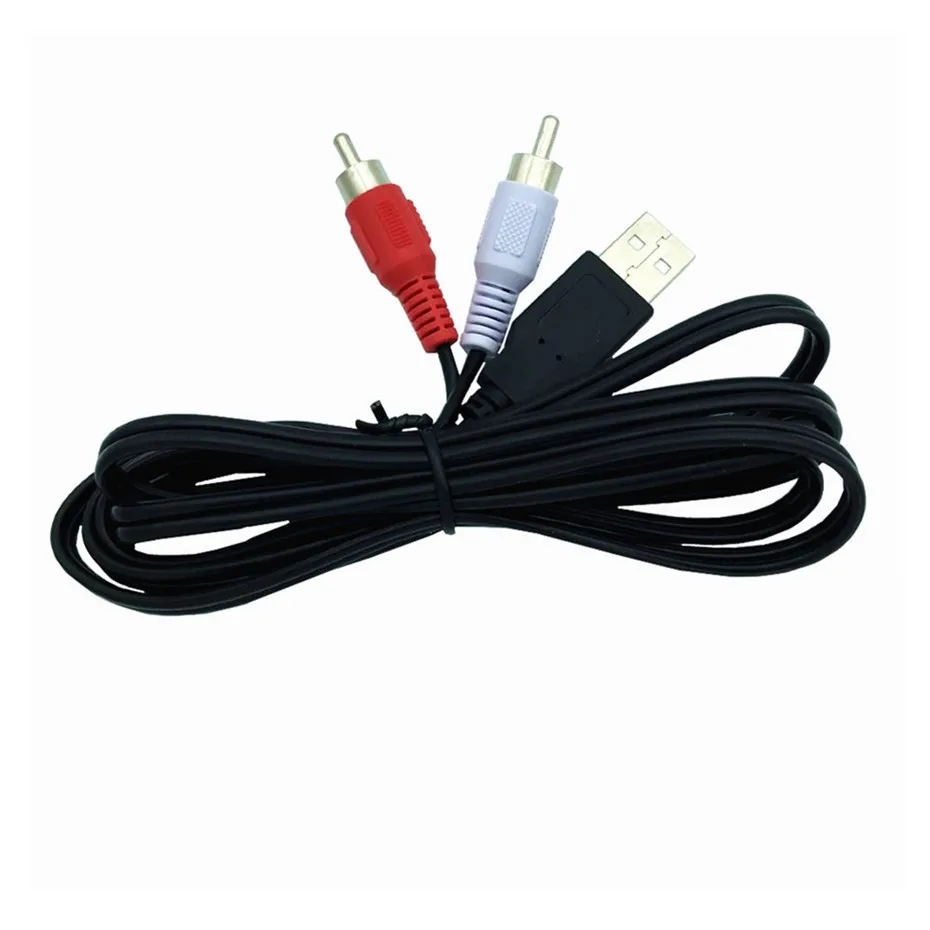 1,5 м/5 футов USB папа 2 RCA папа адаптер аудио конвертер Кабель видео AV A/V кабель USB на RCA кабель Шнур для HD tv