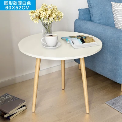 Z скандинавский журнальный столик для гостиной, современный минималистичный чайный столик из твердой древесины, многофункциональный чайный столик - Цвет: 60X52cm D1