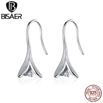 

Blooming Blossom Earrings BISAER 925 Sterling Silver Bouquet Flowers Drop Earrings for Women Sterling Silver Jewelry ECE820