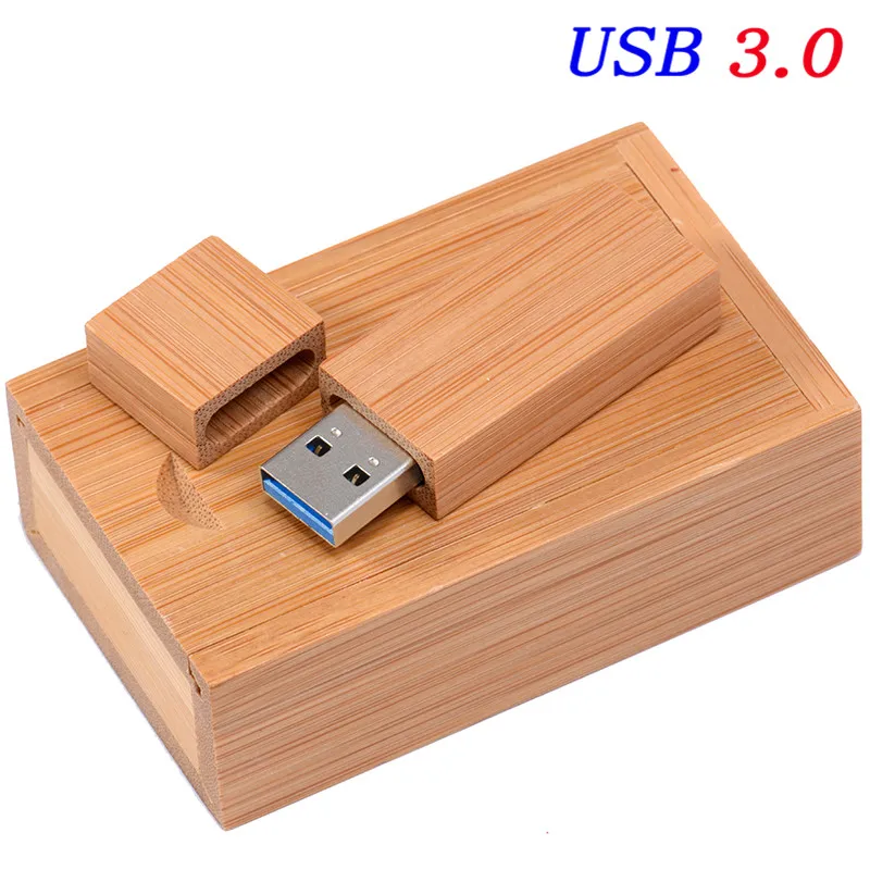 JASTER USB 3,0 деревянный+ коробка флэш-накопитель с логотипом карты Usb флэш-накопитель 4 ГБ 8 ГБ 16 ГБ 32 ГБ 64 ГБ деревянная ручка-накопитель usb флешка Пользовательский логотип - Цвет: Carbonized bamboo