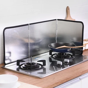 

Kitchen Splash Protection Screen Cover Gas Anti Splatter Shield Guard Oil Divider Frying Pan Oil Stove Splash Proof Baffle Tools