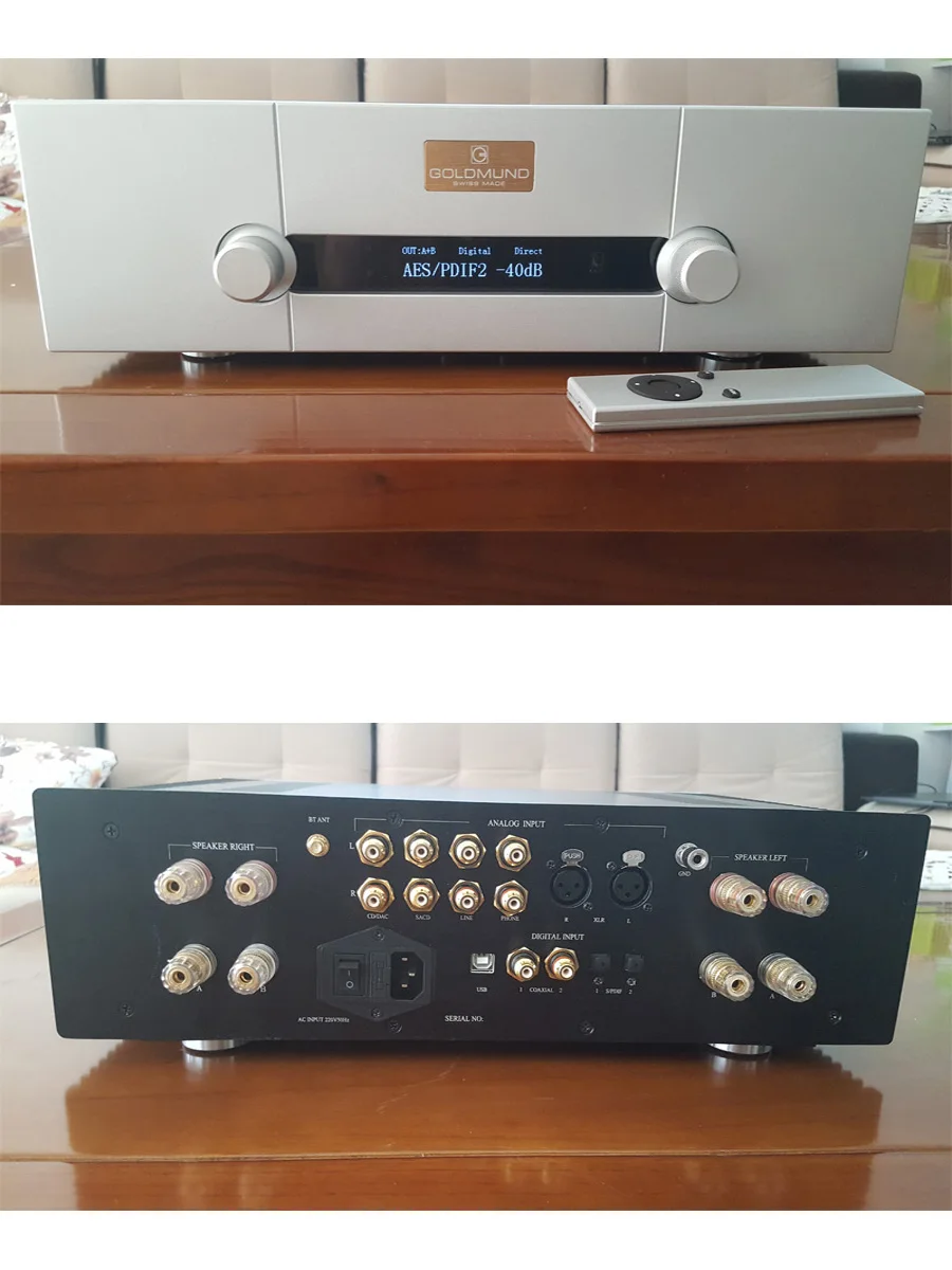 Normal version HIFI усилитель мощности A8HB 2-канал FET полный баланс мост Тип высокой мощности комбинированный Bluetooth пульт дистанционного управления - Цвет: Normal version