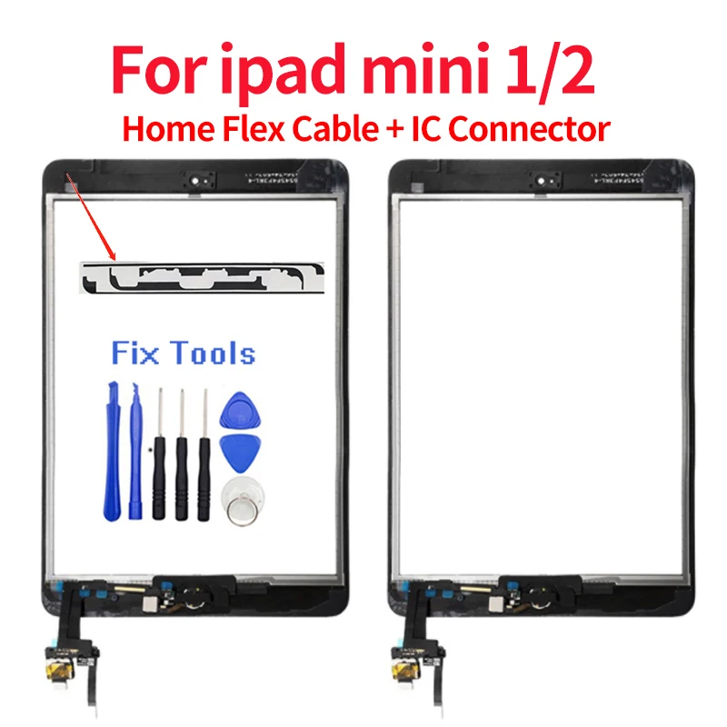 Для iPad mini 1 2 кодирующий преобразователь сенсорного экрана в сборе Сенсорная