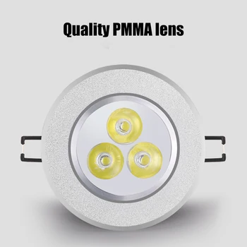 

Round LED Panel Ceiling Painel Light 3W Downlight Embedded Spot Light Lamps Modern LED Round Recessed Ceiling Light