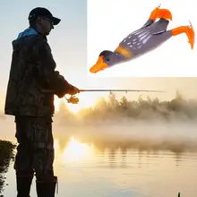 

30% Discounts Hot! 10.5g 9.5cm Fishing Lure Duckling Double Propeller Silicone Floating Rotary Soft Bionic Lures for Fishing Lov