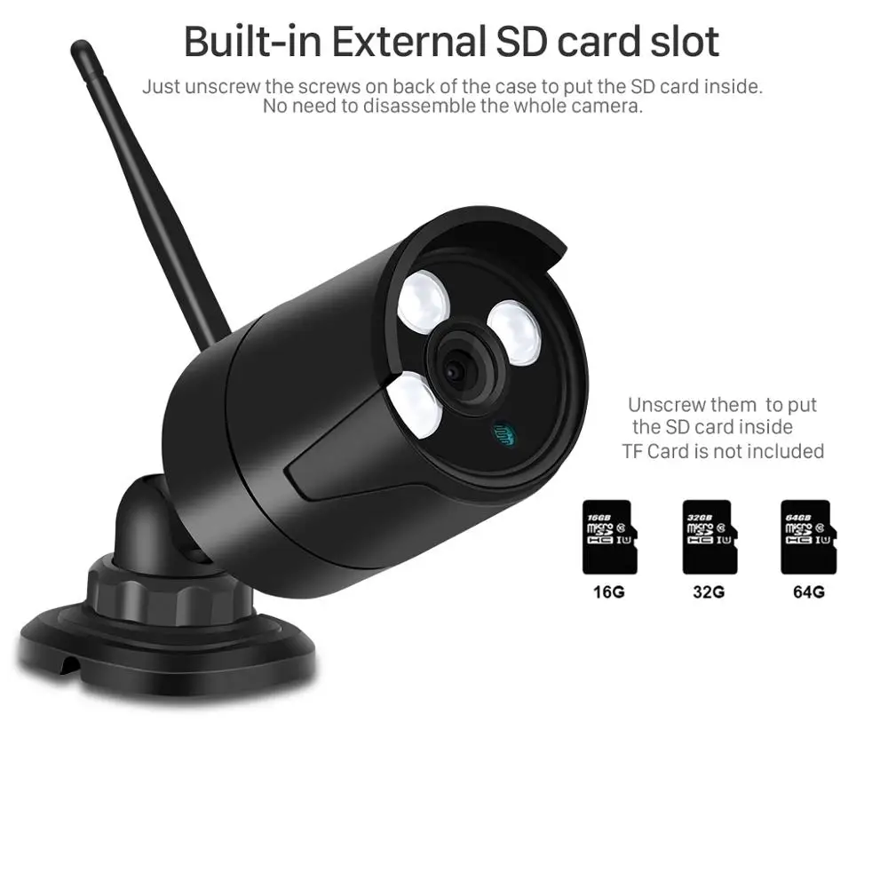 BESDER 2MP Беспроводная ip-камера 1080P HD ночного видения wi-fi-камера для использования на улице IP Onvif TF карта хранения водонепроницаемый видеонаблюдения