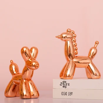 

Nordic Balloon Dog Ornaments Cute Golden Modern Children's Room Creative Ornaments Gift Decoracao Casa Home Decor Crafts DA60BJ