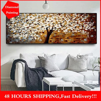 

Diamond Painting Abstract Tree Flower Full Drill Square/Round Diamond Painting Mosaic Needlework Home Art Decoration Paintings