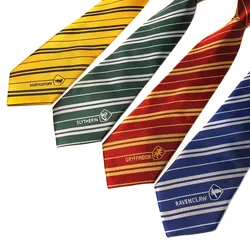 New  Tie Male Magic School Student Christmas Cosplay Costume Robe Accessories Logo Formal Dress  Detachable Collar  Mens