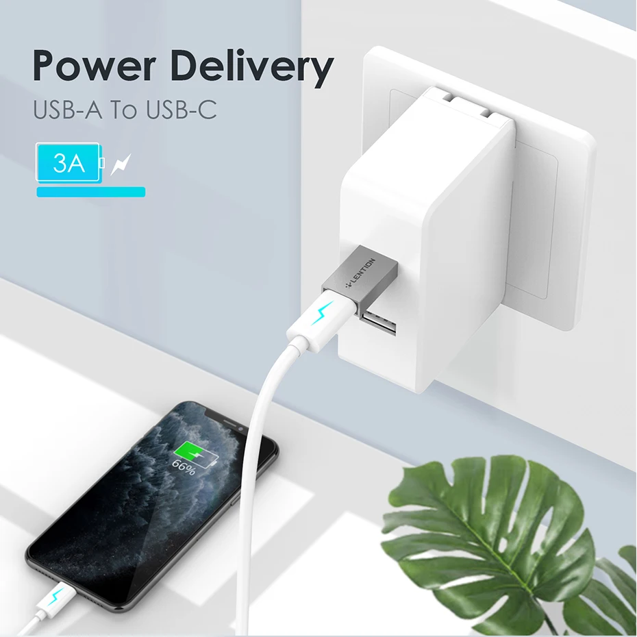 Lention USB 3.0 (Type-A) Male to USB 3.1 (Type-C)Female Connector Converter Adapter