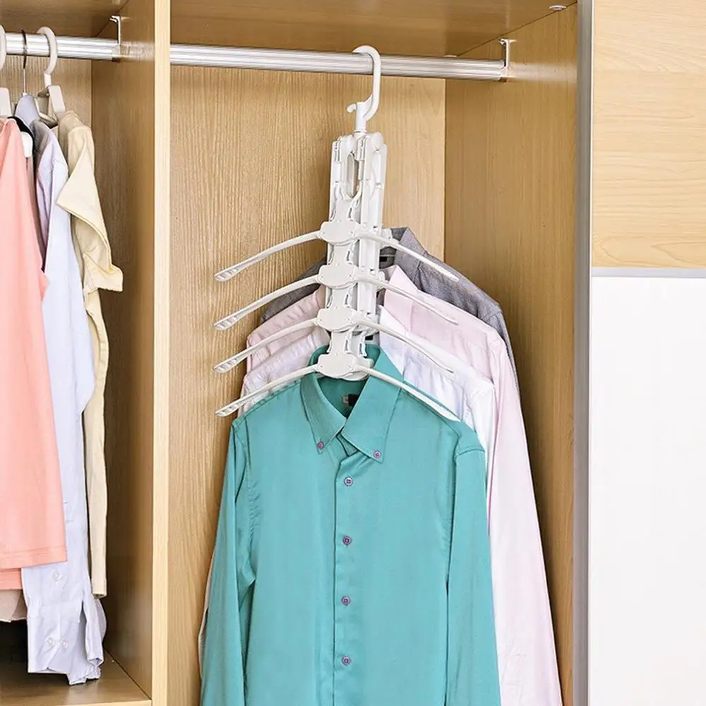 Magic Hanger Storage Rack Multi-Function Magic Hanger Folding Multi-Layer Space Saving Small Portable