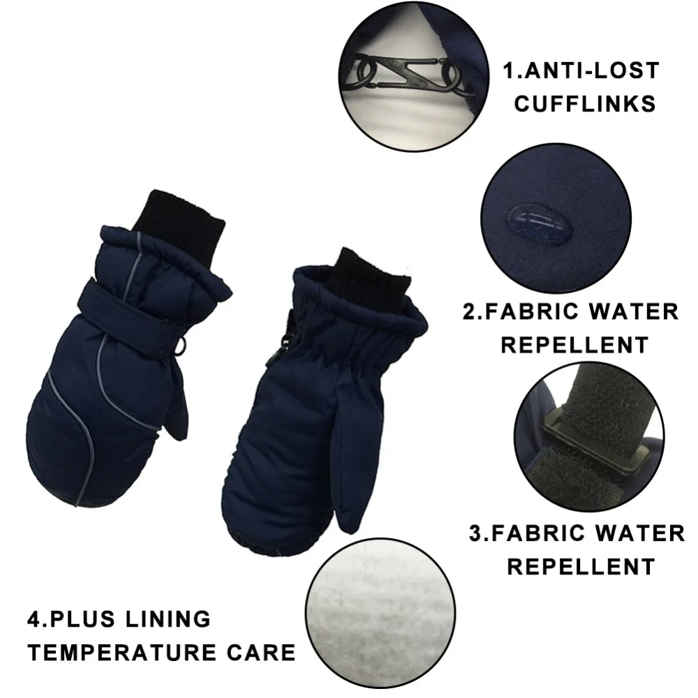 Детские перчатки Gant Chauffant для сноуборда, катания на лыжах, пеших прогулок, ветрозащитные водонепроницаемые теплые зимние уличные спортивные перчатки, зимние термоперчатки