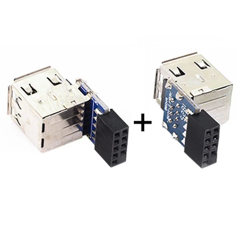 Vertical 9-pin/10-pin Motherboard Female Connector to Dual USB 2.0 Female Adapter with Built-in Dongle - U-ton USB Bluetooth Set Description Image.This Product Can Be Found With The Tag Names Cheap Computer Cables Connectors, Computer Cables Connectors, Computer Office, High Quality Computer Office
