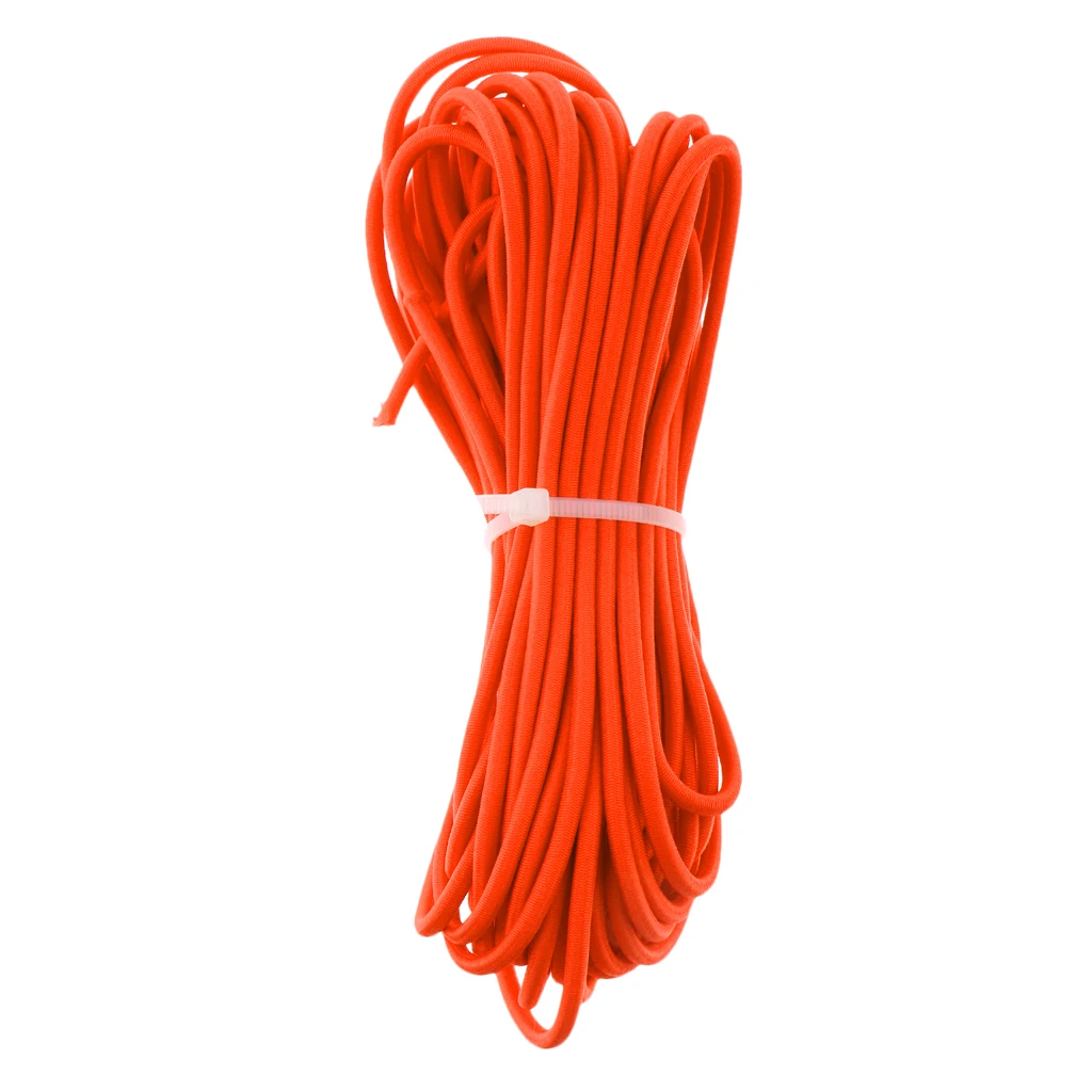 Orange Bungee Rope Shock Cord Tie Down Roof Racks Trailers 3mm 0.5 -100m