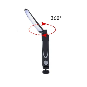 

XANES ZY12 360Degree Rotation Folding USB Rechargeable COB Emergency Worklight with Magnetic LED Flashlight Work Light Portable
