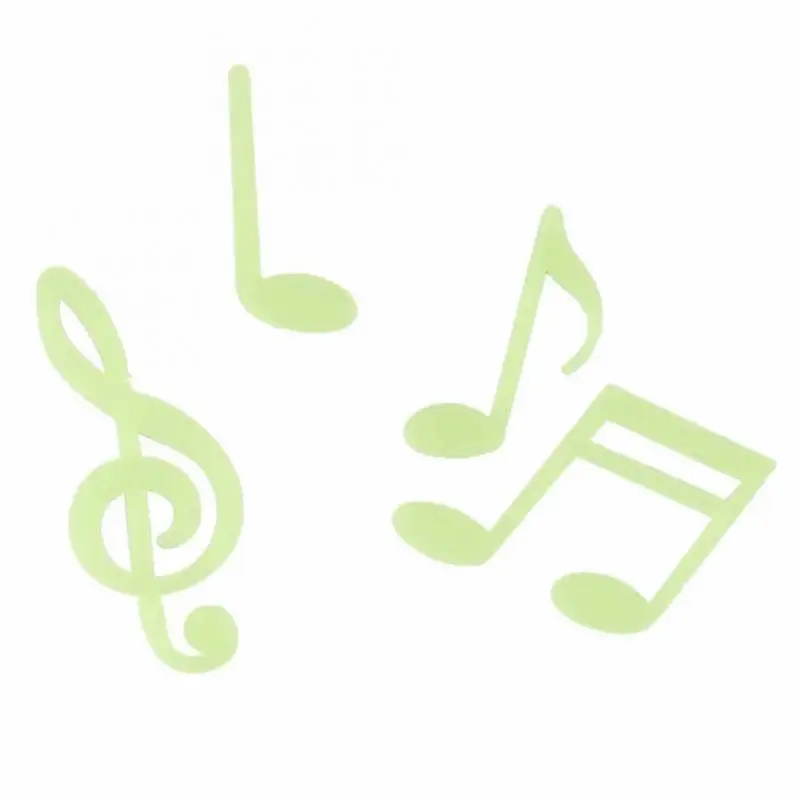 Светящиеся наклейки Настенные Мини с музыкальными нотами светящиеся темные