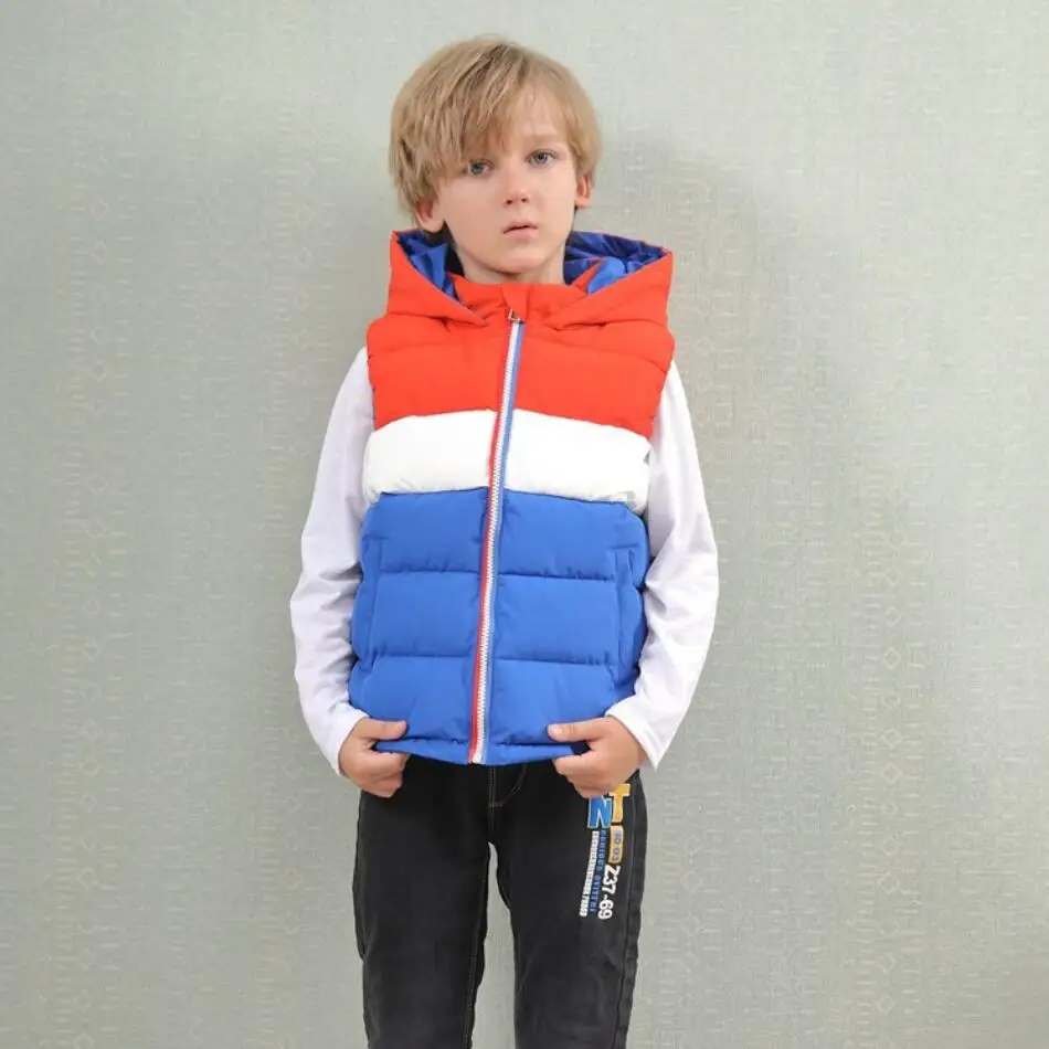 Girls Boys Hooded Vests Children's Down Cotton Coat Autumn Winter Baby Kids Waistcoat Outerwear Clothing Infant Warm Jacket