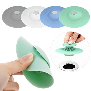 

1Pc Kitchen Rubber Bath Tub Sink Floor Drain Plug Kitchen Laundry Water Stopper Tool Laundry Bathroom Bathtub Drain Press