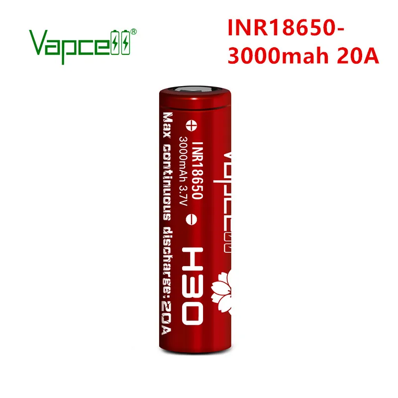 Vapcell Оригинал H30 INR18650 3000 мАч 20A rewrap HG2L 3 7 в литий ионная 18650 аккумуляторная батарея