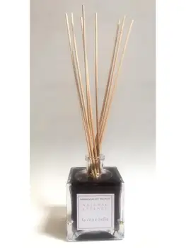 

Airfreshener mikado 100ml. LA VITA E BELLA a scent perfume fragrance. Making Spanish. Botle CRYSTAL squarewave