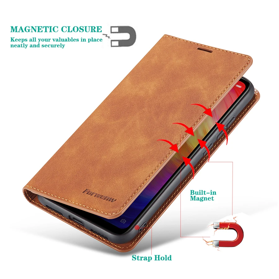 Xiomi Redmi Note 7 8 кожаный чехол-книжка для Xiaomi Redmi Note 7 8 Pro Etui Магнитный Флип-кошелек 360 противоударный Redmi Note 8