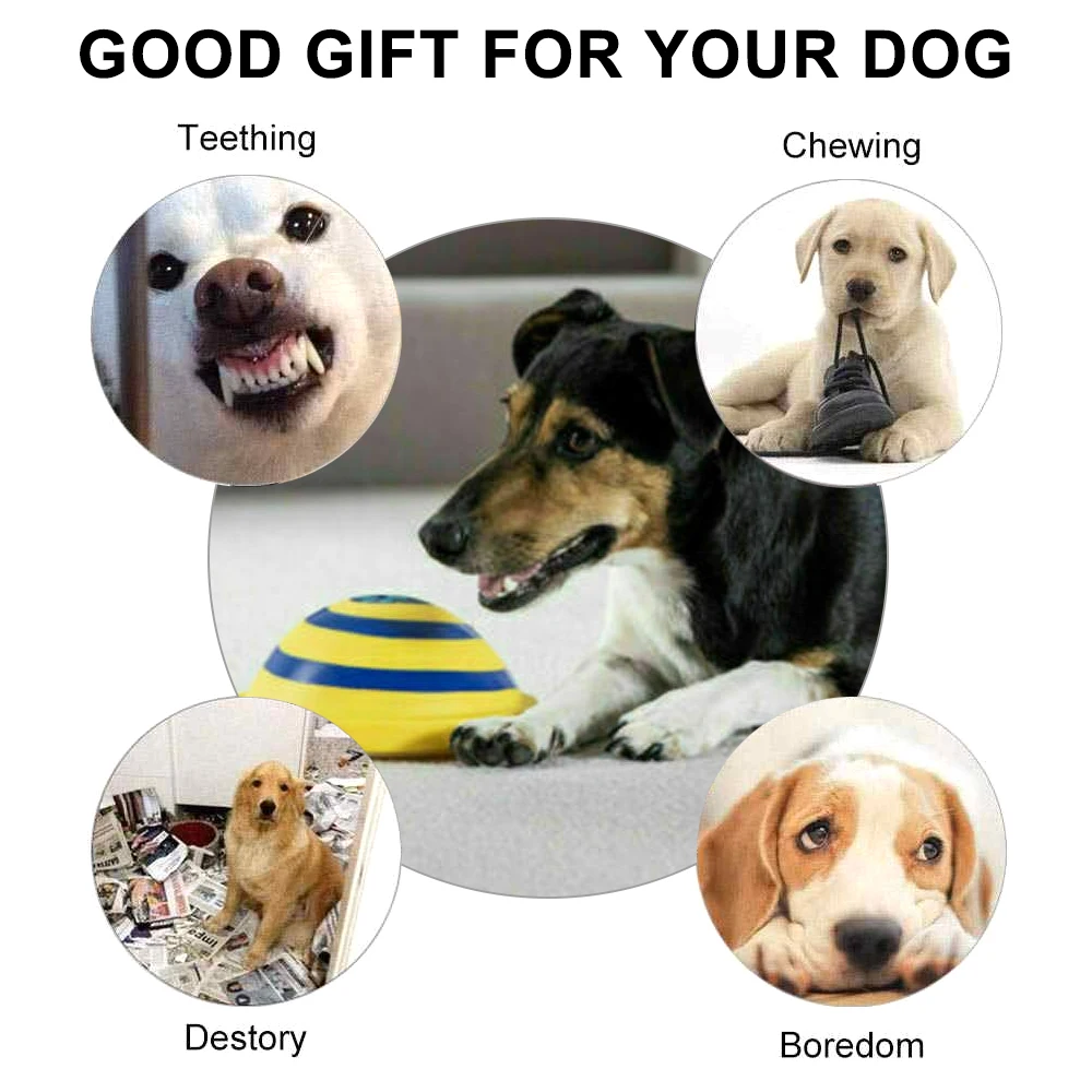Игрушка для собак, устойчивая к давлению, декомпрессии, жевательная, звучащая, жевательная, пищащая, интерактивные Обучающие игрушки, продукт для домашних животных