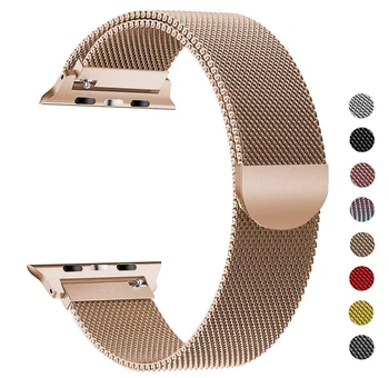 

Milanese Loop Bracelet Stainless Steel strap For Apple Watch series 2 3 42mm 38mm Bracelet band for iwatch series 4 5 40mm 44mm