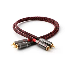 

Pair X401 CANARE OFC COPPER Audio Cable High End HIFI RCA Audio Cables With Pailiccs Gold-plated RCA Plug, Audio Cable RCA Cable