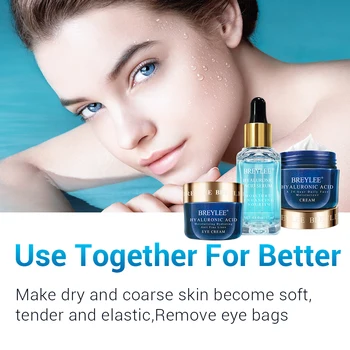 

BREYLEE Hyaluronic Acid Serum Eye Cream Face Cream Hydrating Moisturizing Nourishing Anti-Wrinkle Improve Dry Skin Care Set