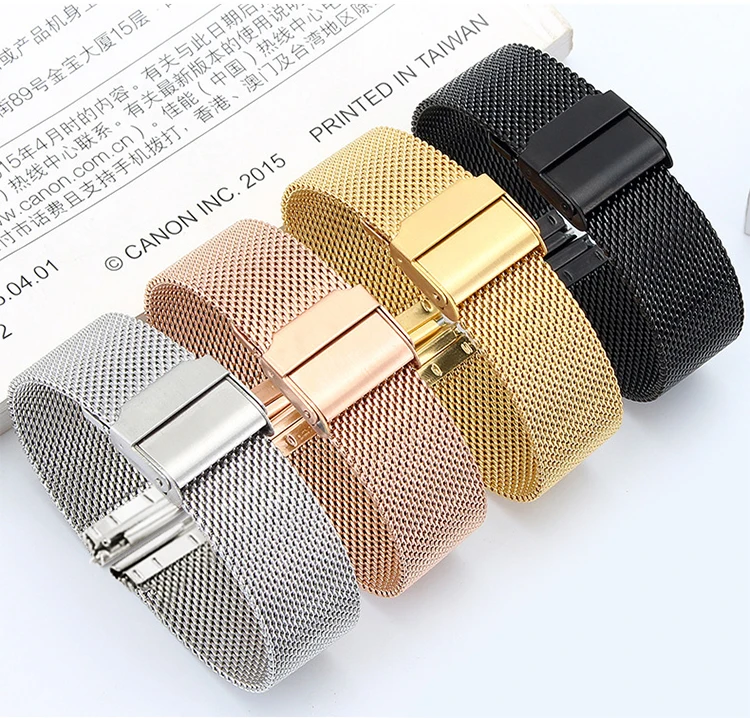 22mm Mesh Straps For Xiaomi Huami GTR 47mm GTR 2 2e 3 3 Pro Stainless Steel Bracelet Band For Huami Amazfit Pace Stratos 2 3