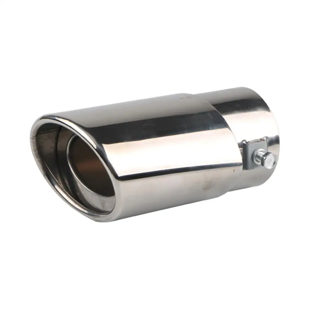 

Universal Car Auto Exhaust Muffler Tip Stainless Steel Pipe Chrome Trim Modified Car Rear Tail Throat Liner Accessories