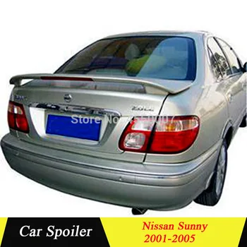 

for nissan sunny red stop light rear spoiler high quality ABS big spoiler for 2001 2002 2003 2004 2005 nissan sunny spoiler