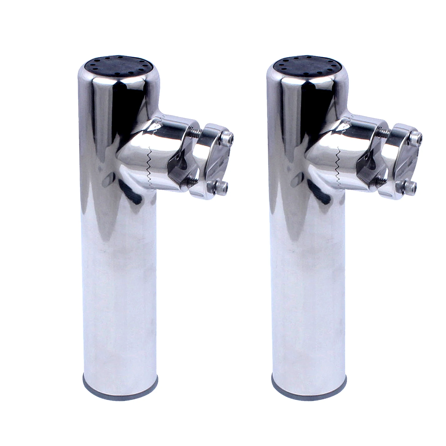 Boat Accessories marine stainless Boat Stainless Steel Clamp On Fishing Rod Holder Rails 7/8'' to 1'' Tube 2PCS marine accessories,fishing rod holder,fishing rod rack,marine hardware
