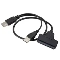 sata כבל 2.5 כבלי חיבור מחשב אינץ USB 2.0 למתאם SATA כבל SATA סידורי עבור HDD / כונן קשיח עבור מחשב נייד SSD (3)