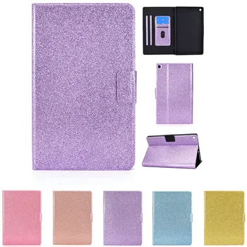 

Case For Amazon Fire HD 10 2019 2017 2015 10.1 Flip Tablet Cases For HD10 9th 7th 5th Stand Glitter PU Leather Cover Soft Shell