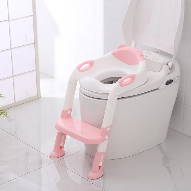 

Foldable Baby Potty Infant Kids Toilet Training Seat with Adjustable Ladder Portable Urinal Potty Training Seats for Children