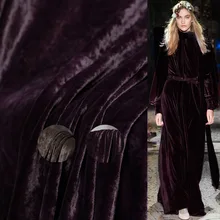 Ткань 52 momme, шелк, бархат, старый стиль, шелк, хлопок, материалы для одежды, Осеннее женское платье, ткань для шитья