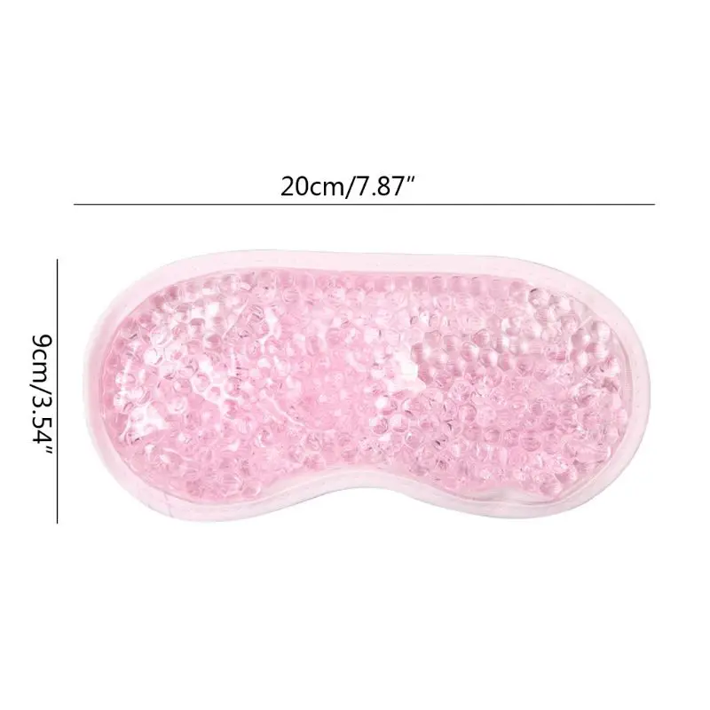 Reusable PVC Gel Beads Eye Mask Flexible Soothing Relaxing Sleeping Mask Ice Goggles for Hot Cold Therapy