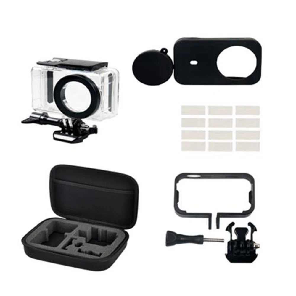 

for Xiaomi Mijia Mini Sports Camera Protective Set w/ Silicone Cover/Waterproof Shell/Lens Cover Video Camera Accessories