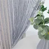 300X260 cm String Curtain Valance Shiny Tassel Line Curtain Solid Color Window Door Curtain Divider Drape Room Decor 1